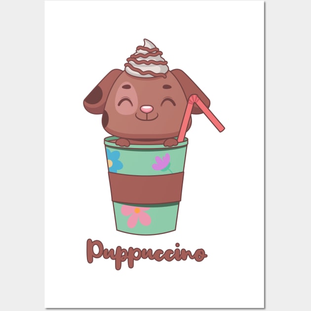 Puppuccino Wall Art by GazingNeko